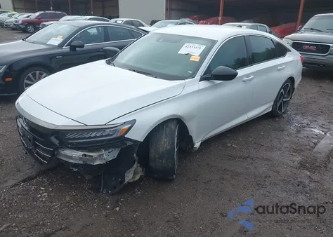 2021 Honda Accord Sport из США, поврежденный, VIN 1HGCV1F31MA045486